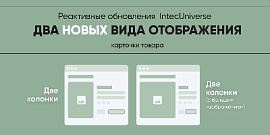 Два новых вида отображения карточки товара - Реактивные обновления IntecUniverse 2.2.7