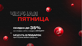ЧЕРНАЯ ПЯТНИЦА: -35% НА ВСЕ РЕШЕНИЯ «КОНЦЕПТ»!